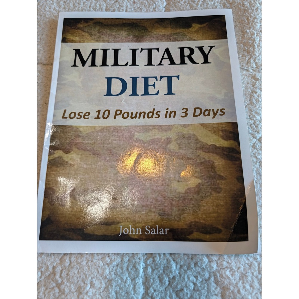 John Salar Military Diet Book Unisex OS Camo Excellent Weight Loss Guide